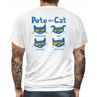 Pete The Cat Mens Back Print T-shirt | Favorety