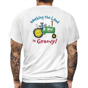 Pete The Cat Working The Land Mens Back Print T-shirt | Favorety CA