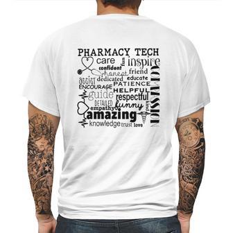 Pharmacy Tech Appreciation Mens Back Print T-shirt | Favorety DE