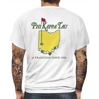 Phi Kappa Tau Fraternity Golf Comfort Colors Mens Back Print T-shirt | Favorety DE