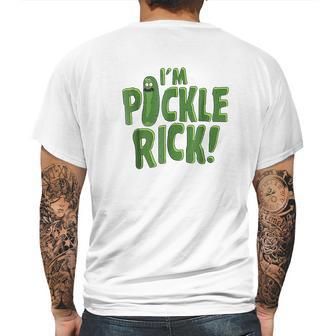 I Am Pickle Rick Pickle Text Mens Back Print T-shirt | Favorety UK