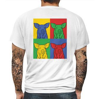 Pig Pop Art Retro Piggy Tee Mens Back Print T-shirt | Favorety DE