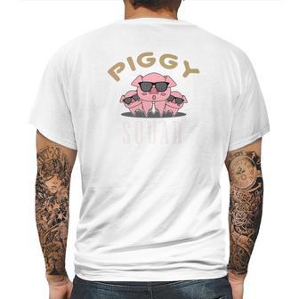 Piggy Squad Funny Cool Pigs Lover Pink Animal Tee Mens Back Print T-shirt | Favorety AU