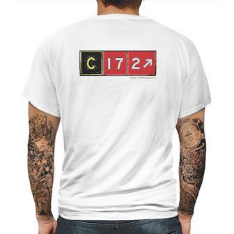 Pilot Cessna 172 Mens Back Print T-shirt | Favorety