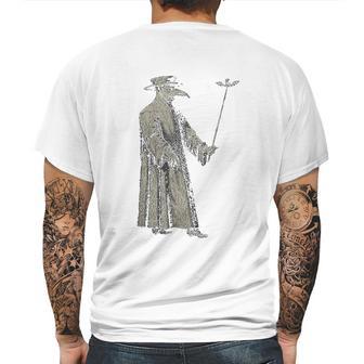 Plague Doctor Vintage Mens Back Print T-shirt | Favorety