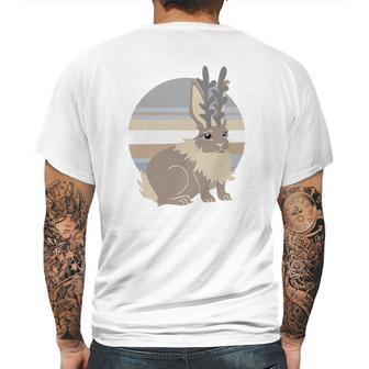 Planet Jackalope Funny Rabbit Mens Back Print T-shirt | Favorety