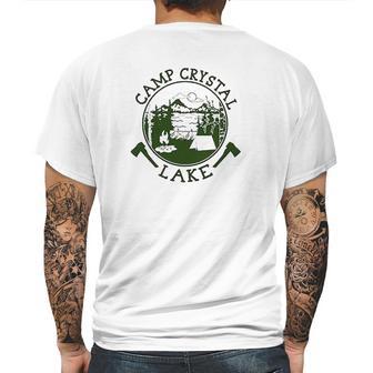 Pop Threads Camp Crystal Lake Counselor Horror Movie Graphic Ringer Mens Back Print T-shirt | Favorety UK