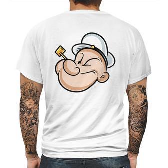 Popeye Head Mens Back Print T-shirt | Favorety