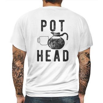 Pots Head Mens Back Print T-shirt | Favorety