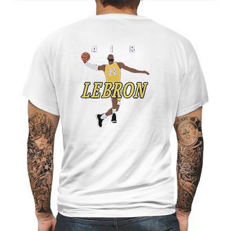 Purple Los Angeles Lebron Air Pic Mens Back Print T-shirt | Favorety CA