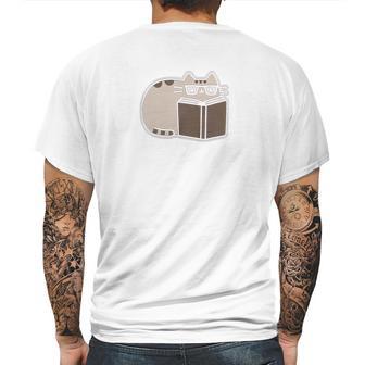 Pusheen The Cat Reading Juniors Mens Back Print T-shirt | Favorety AU