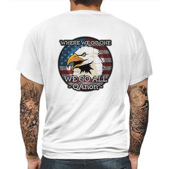 Q Anon Where We Go One We Go All Wwg1wga T-Shirt Mens Back Print T-shirt | Favorety DE