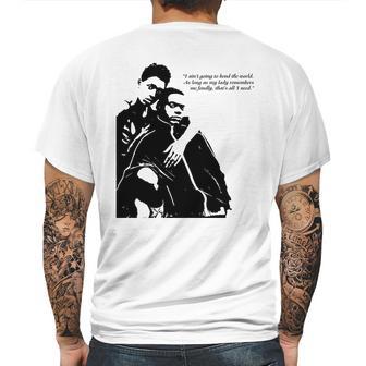 Queen And Slim Quote As Long As My Lady Remembers Me Mens Back Print T-shirt | Favorety DE