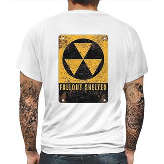 Radiation Radioactive Fallout Shelter Mens Back Print T-shirt | Favorety DE