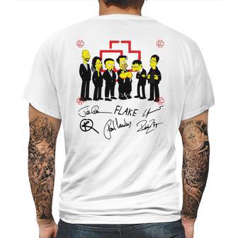 Rammstein Simpsons Flake Signatures Shirt Mf Mens Back Print T-shirt | Favorety DE