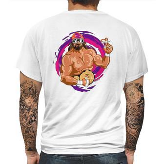 Randy Macho Man Savage Funny Cartoon Mens Back Print T-shirt | Favorety