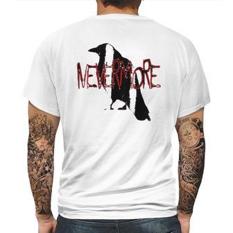 The Raven Nevermore Edgar Allan Poe Mens Back Print T-shirt | Favorety