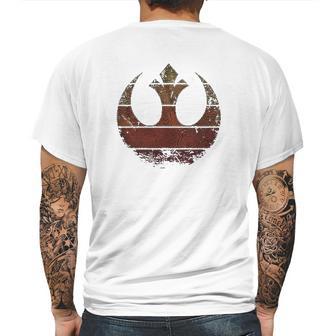 Rebel Alliance Rebellion Last Jedi Luke Rey Leia Chewbacca Mens Back Print T-shirt | Favorety CA