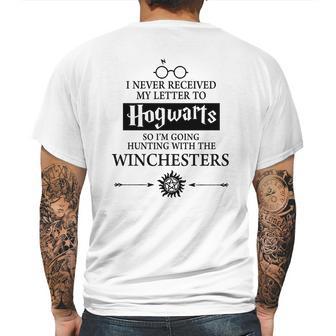 I Never Received My Letter To Hogwarts So I’M Going Hunting With The Winchesters Mens Back Print T-shirt | Favorety CA