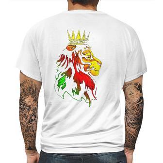 Reggae Rasta Lion Rastafarian Mens Back Print T-shirt | Favorety DE