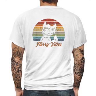 Retro Furry Fandom Furry Vibes Cute Owo Fursuit Mens Back Print T-shirt | Favorety AU