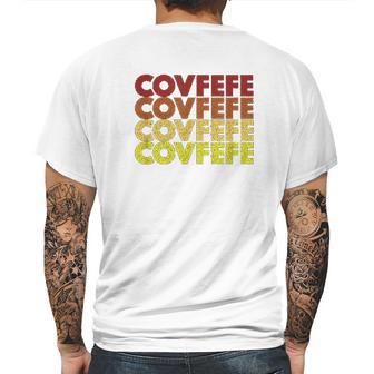 Retro Vintage Covfefe Funny Gift Mens Back Print T-shirt | Favorety AU