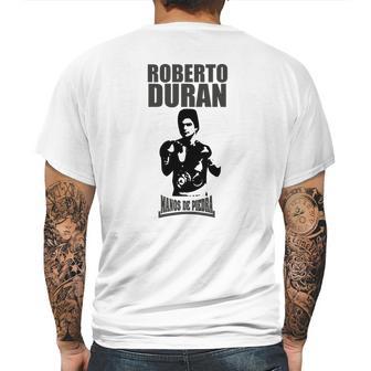 Roberto Duran Manos De Piedra Mens Back Print T-shirt | Favorety