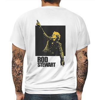 Rod Stewart Pointing Photo Mens Back Print T-shirt | Favorety