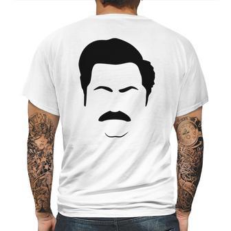 Ron Swanson Mens Back Print T-shirt | Favorety AU