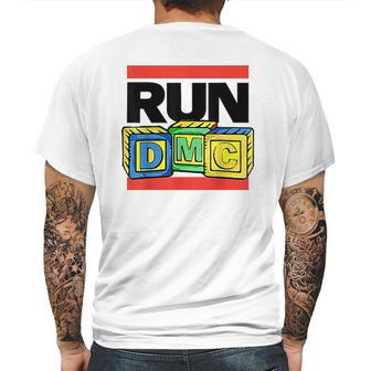 Run Dmc Official Toy Blocks Mens Back Print T-shirt | Favorety