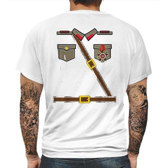 Russian Soldier Costume Ussr Communist Socialist Halloween Mens Back Print T-shirt | Favorety UK