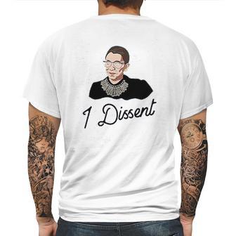 Ruth Bader Dissent Mens Back Print T-shirt | Favorety CA