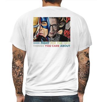 Ruth Bader Ginsburg And Avengers Fight For The Things You Care About Shirt Mens Back Print T-shirt | Favorety AU