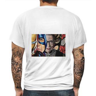 Ruth Bader Ginsburg And Avengers Not All Heroes Wear Capes Shirt Mens Back Print T-shirt | Favorety DE