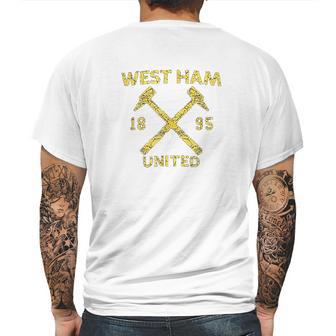 Mens Mens West Ham United Hammers Mens Back Print T-shirt | Favorety UK