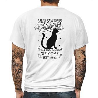 Salem Sanctuary For Wayward Cats Mens Back Print T-shirt | Favorety AU