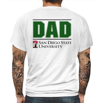 San Diego State University Proud Dad Parents Day Mens Back Print T-shirt | Favorety UK