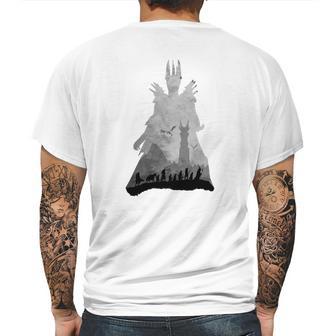 Sauron &Ampamp The Fellowship Lotr Mens Back Print T-shirt | Favorety