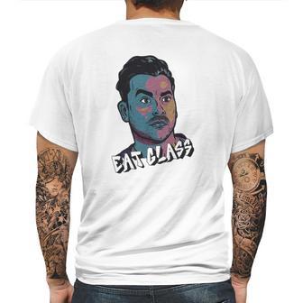 Schitts Creek David Rose Eat Glass Mens Back Print T-shirt | Favorety