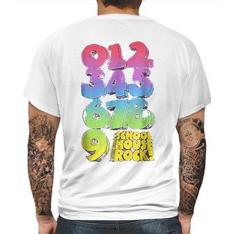 Schoolhouse Rock Numbers Mens Back Print T-shirt | Favorety CA