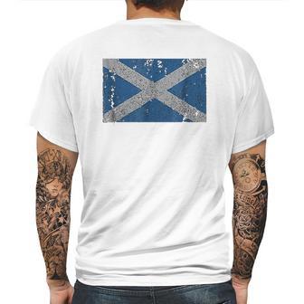 Scotland Flag Scottish Saltire Saint Andrews Cross Mens Back Print T-shirt | Favorety UK