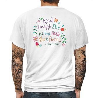 She Is Fierce Funny Shakespeare Quote Mens Back Print T-shirt | Favorety UK