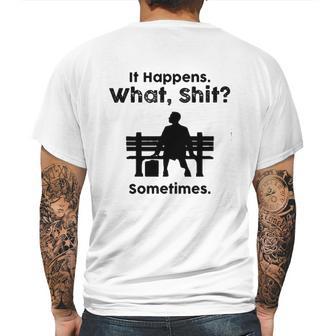 Sht Happens Classic Movie Mens Back Print T-shirt | Favorety CA