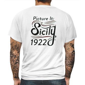 Sicily 1922 Television Funny Retro 80S Graphic Mens Back Print T-shirt | Favorety CA