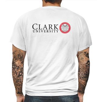 Simple Logo Clark University 2020 Mens Back Print T-shirt | Favorety UK