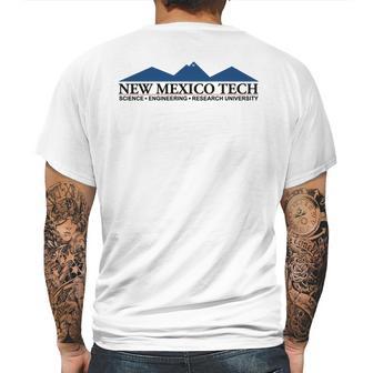 Simple Logo New Mexico Institute Of Mining And Technology 2020 Mens Back Print T-shirt | Favorety DE