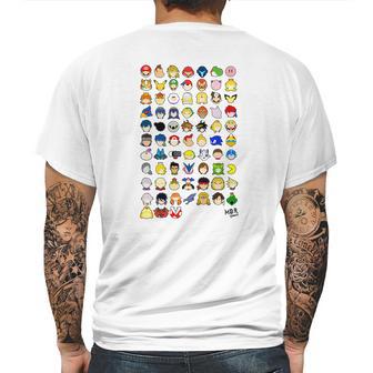 Smash Bros Ultimate Life Stocks Mens Back Print T-shirt | Favorety AU