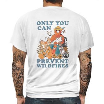 Smokey The Bear Only You Can Prevent Wild Fires Ringer Mens Back Print T-shirt | Favorety CA