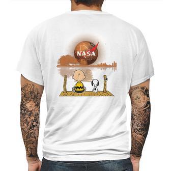 Snoopy What Are You Looking For Nasa Mens Back Print T-shirt | Favorety CA