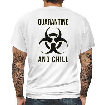 Social Distancing And Chill Mens Back Print T-shirt | Favorety